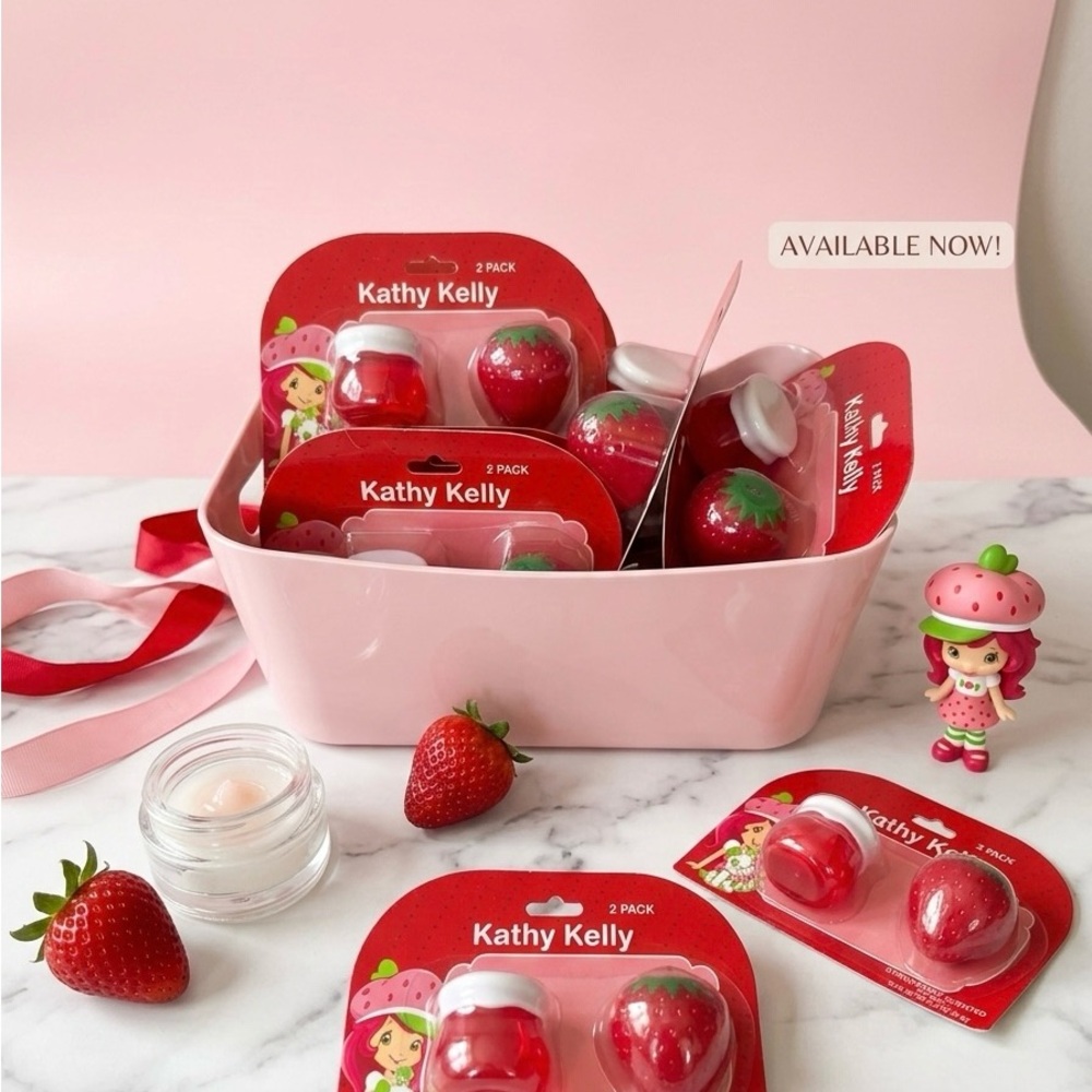 Kathy Kelly Strawberry Lip Balm Duo